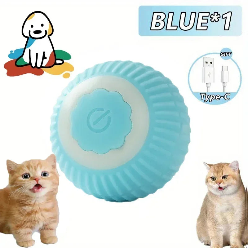 ๐งถ Rechargeable Cat Toy Ball โจ Interactive Automatic Rolling Ball with Simulated Tail