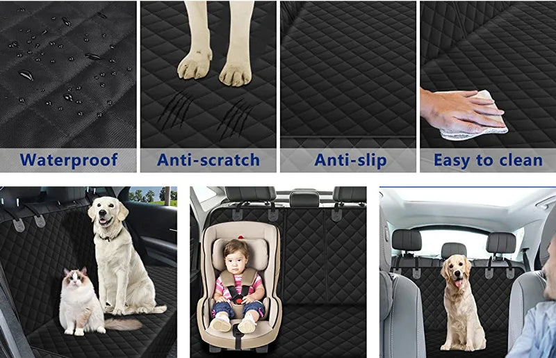 ๐ Dog Car Seat Cover ๐ถ Waterproof & Hammock Travel Mat for Small to Large Dogs