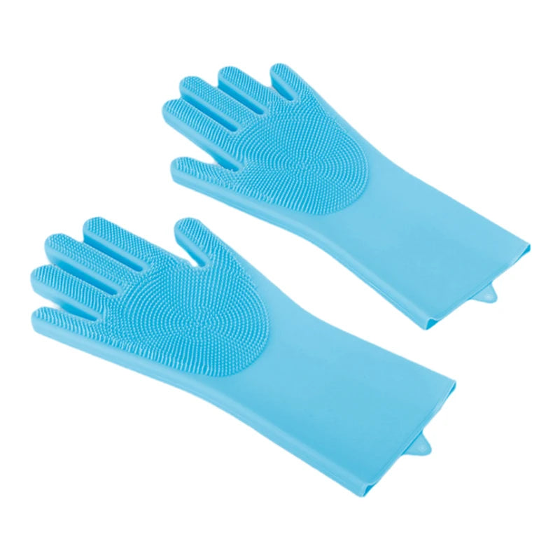 ๐งค๐ Pet Bathing Gloves ๐งผ Silicone Grooming & Deshedding Scrubber