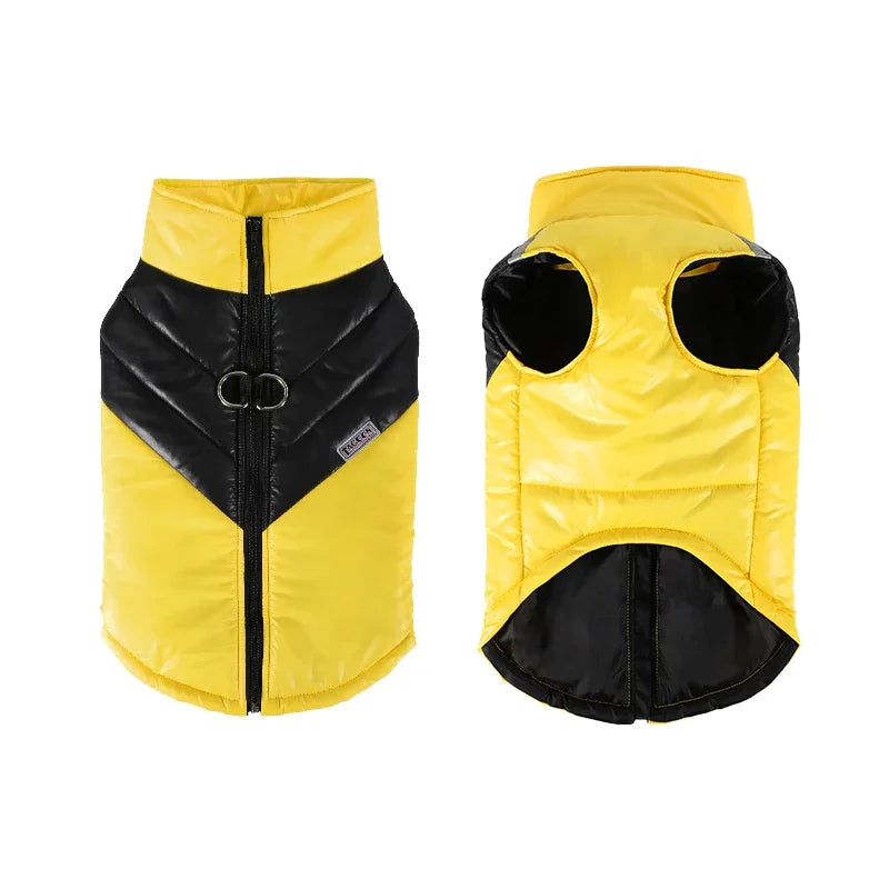 Warm Dog Jacket with Built-in Harness ๐พ Waterproof Winter Coat for Small & Large Dogs โ๏ธ๐