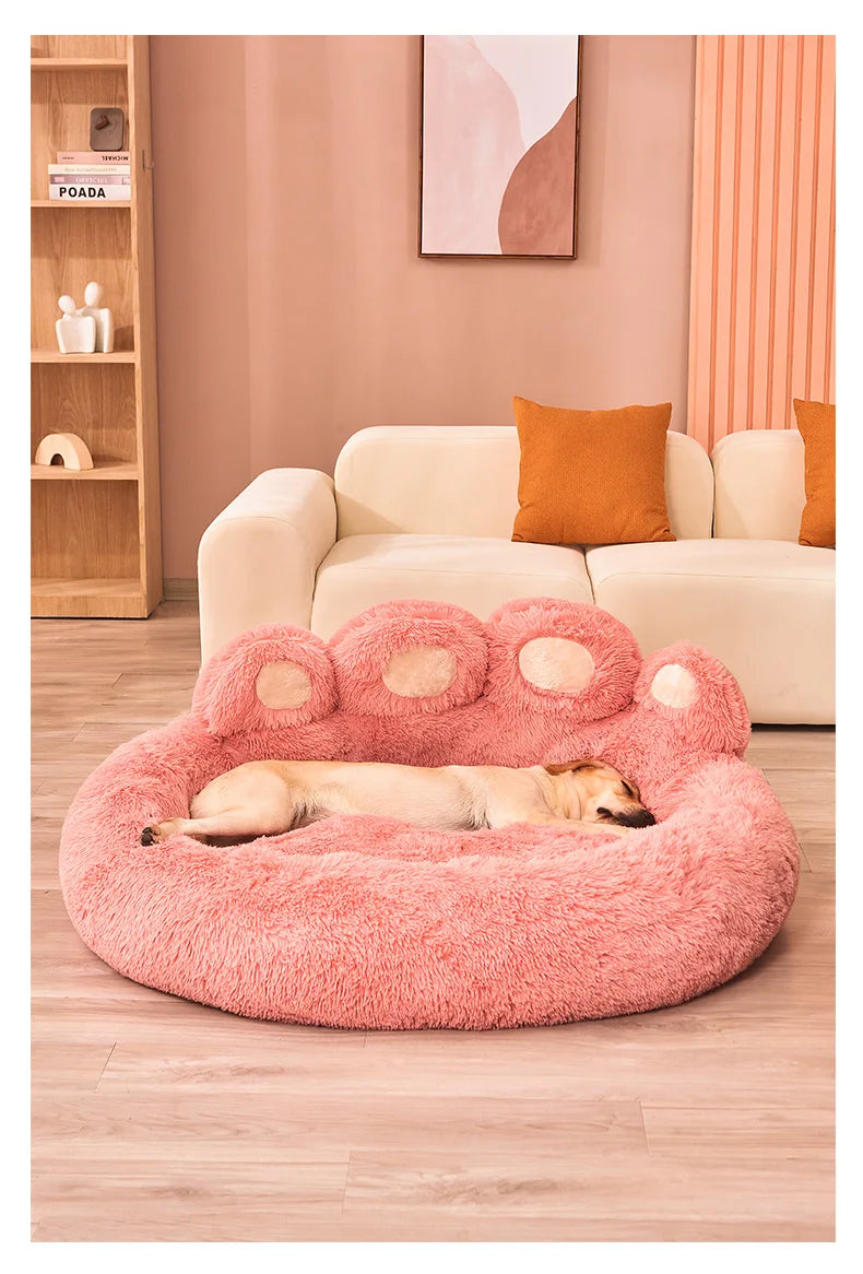 Luxury Plush Dog Sofa Bed 🐶 | Cozy & Washable Nest for Small to Large Pets 🛏️