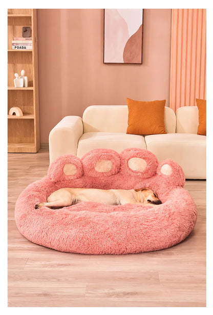 Luxury Plush Dog Sofa Bed 🐶 | Cozy & Washable Nest for Small to Large Pets 🛏️