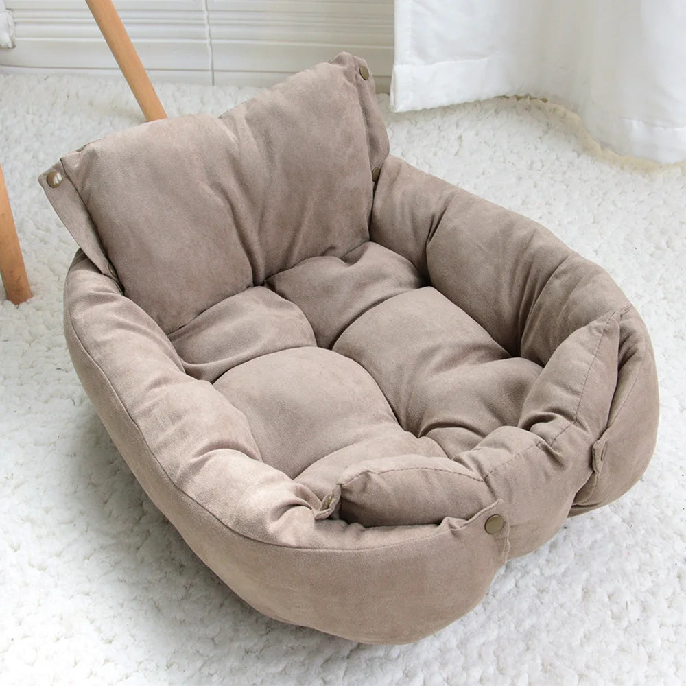 🛏️ 3-in-1 Cozy Pet Bed – Sofa, Nest & Mat for Dogs & Cats 🐾