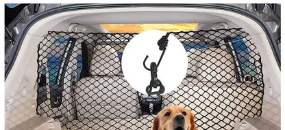 🚗 Car Pet Barrier Net 🐶 Mesh Safety Divider for SUVs & Hatchbacks