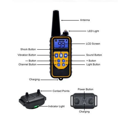 ⚡ Electric Dog Training Collar with LCD Display 🐾