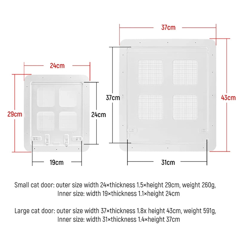 🐾 Pet Dog Screen Door – Lockable Magnetic Cat & Dog Door for Home Sliding Screens 🚪