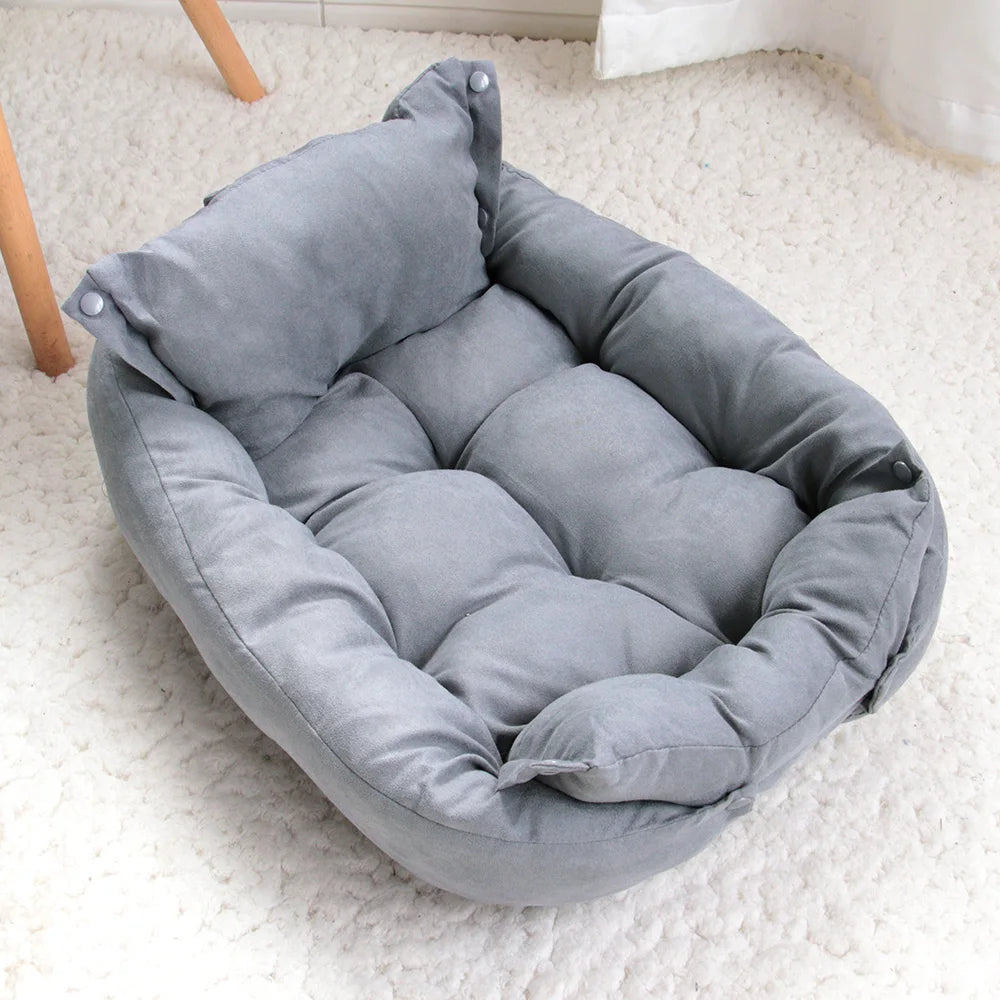 🛏️ 3-in-1 Cozy Pet Bed – Sofa, Nest & Mat for Dogs & Cats 🐾