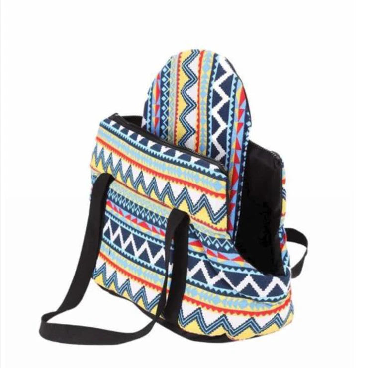 Soft Pet Sling Carrier 🐾 Camouflage Travel Bag for Small Dogs & Cats 🐕🧡