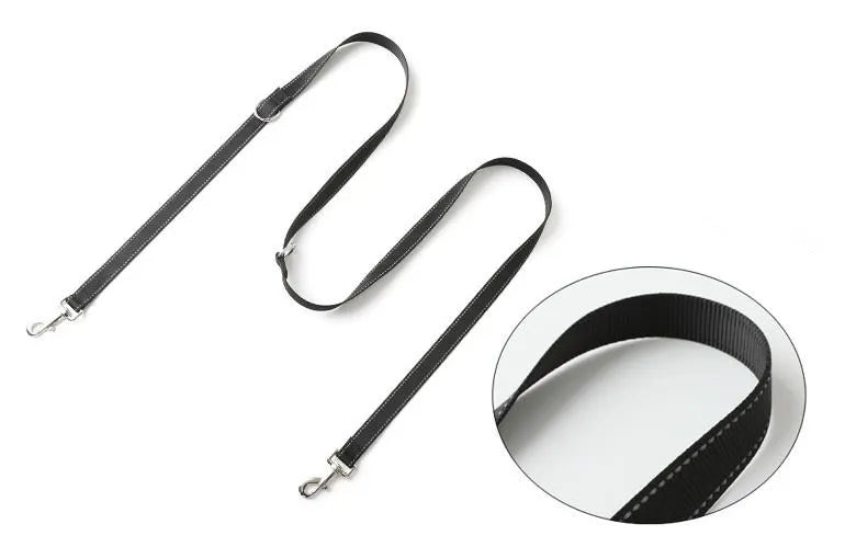 🏃‍♀️ Double Dog Leash 🐶 Reflective Hands-Free Running Lead