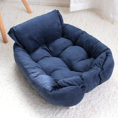 🛏️ 3-in-1 Cozy Pet Bed – Sofa, Nest & Mat for Dogs & Cats 🐾