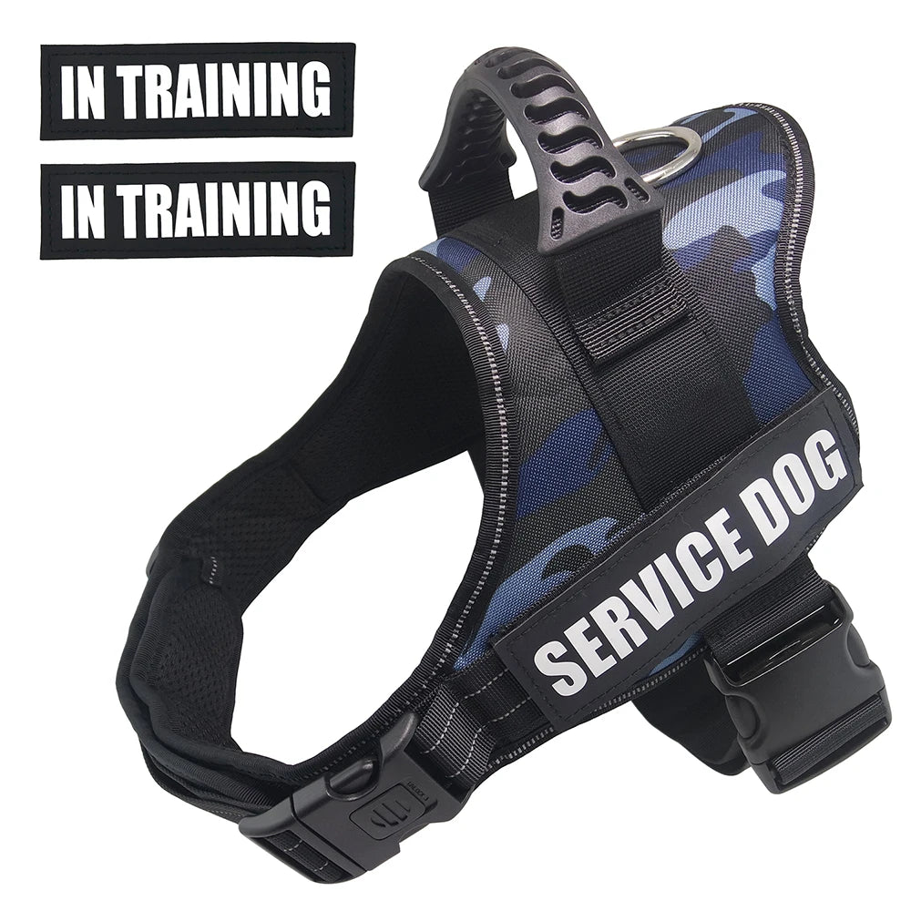 Service Dog Harness Vest – Reflective & No-Pull Design