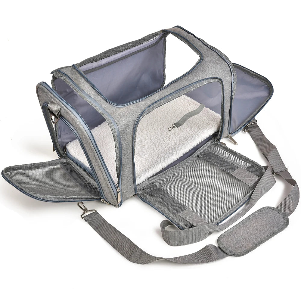 ✈️ Soft-Sided Dog Carrier Bag | Airline-Approved Travel for Small Pets 🐾