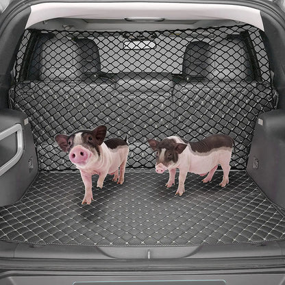 🚗 Car Pet Barrier Net 🐶 Mesh Safety Divider for SUVs & Hatchbacks
