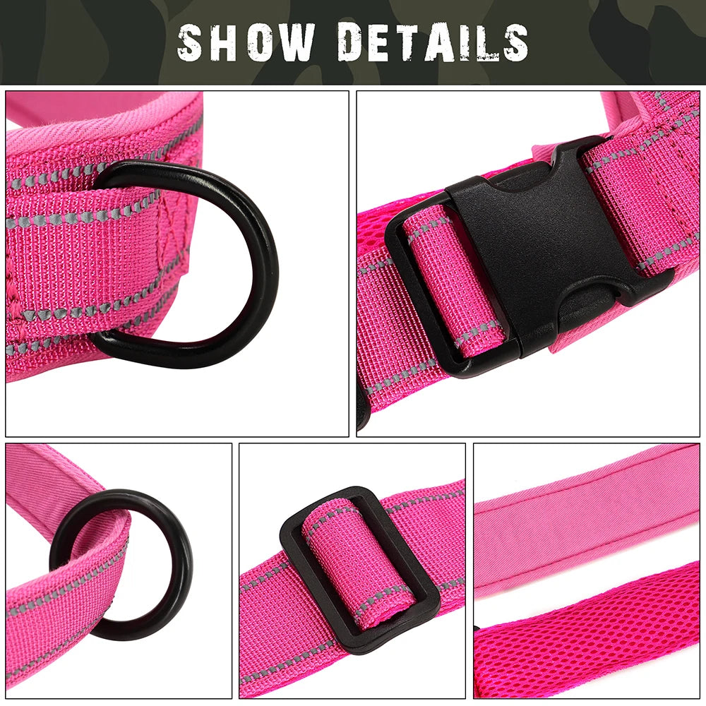 🐕 No-Pull Dog Harness 🦴 Reflective & Adjustable for Large Breeds