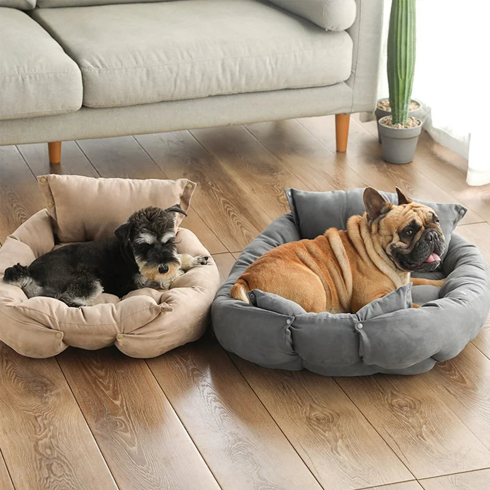 🛏️ 3-in-1 Cozy Pet Bed – Sofa, Nest & Mat for Dogs & Cats 🐾