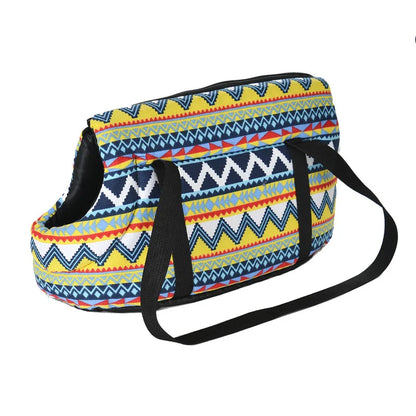 Soft Pet Sling Carrier 🐾 Camouflage Travel Bag for Small Dogs & Cats 🐕🧡