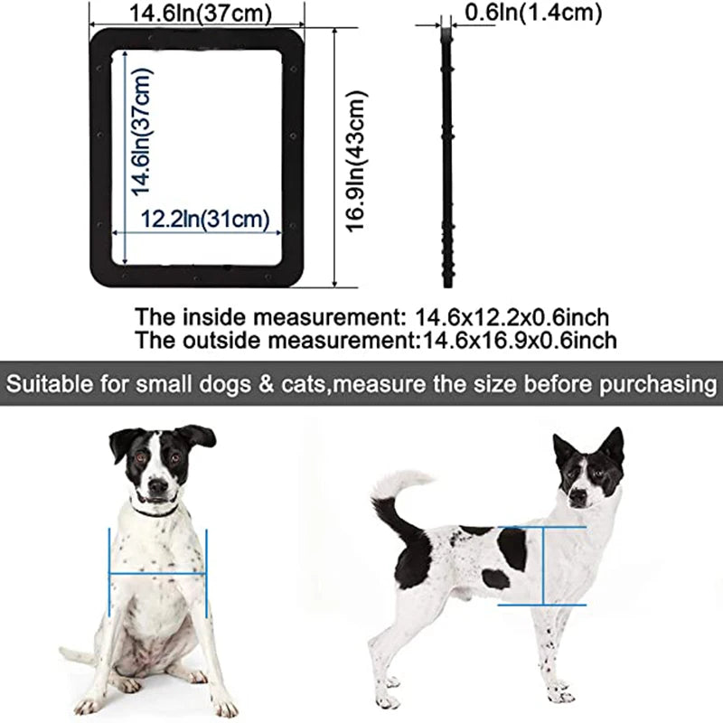 🐾 Pet Dog Screen Door – Lockable Magnetic Cat & Dog Door for Home Sliding Screens 🚪