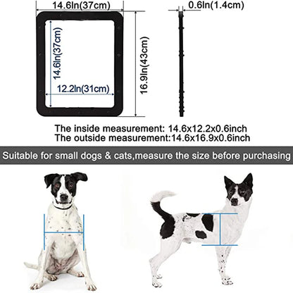 🐾 Pet Dog Screen Door – Lockable Magnetic Cat & Dog Door for Home Sliding Screens 🚪