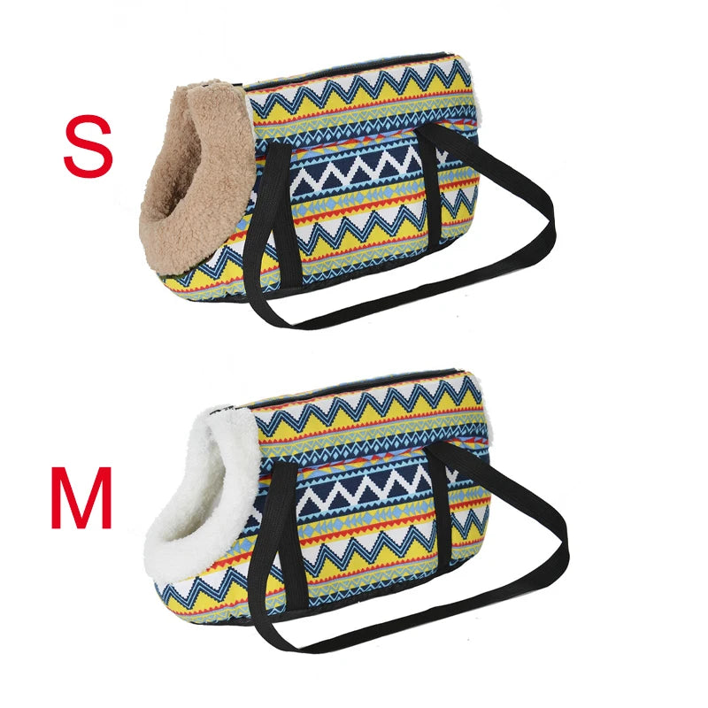 Soft Pet Sling Carrier 🐾 Camouflage Travel Bag for Small Dogs & Cats 🐕🧡