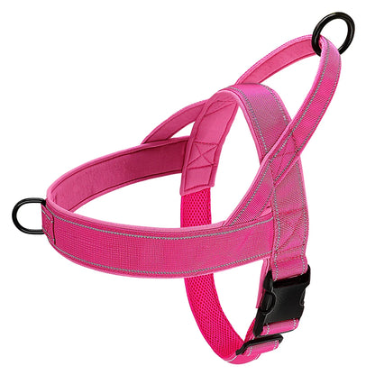 🐕 No-Pull Dog Harness 🦴 Reflective & Adjustable for Large Breeds