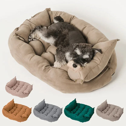 Foldable Pet Nest Bed 🐶 Cozy & Stylish Sofa Mat for Cats & Dogs 🐾