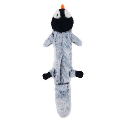 Plush Dino Chew Toy – Soft Squeaky Dog Play Companion – Brown
