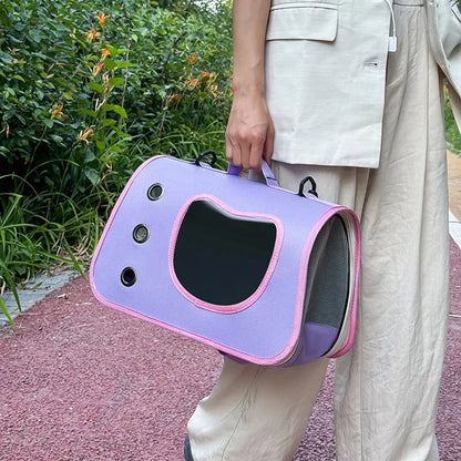 Portable Cat Carrier Bag Foldable Breathable Pet Tote