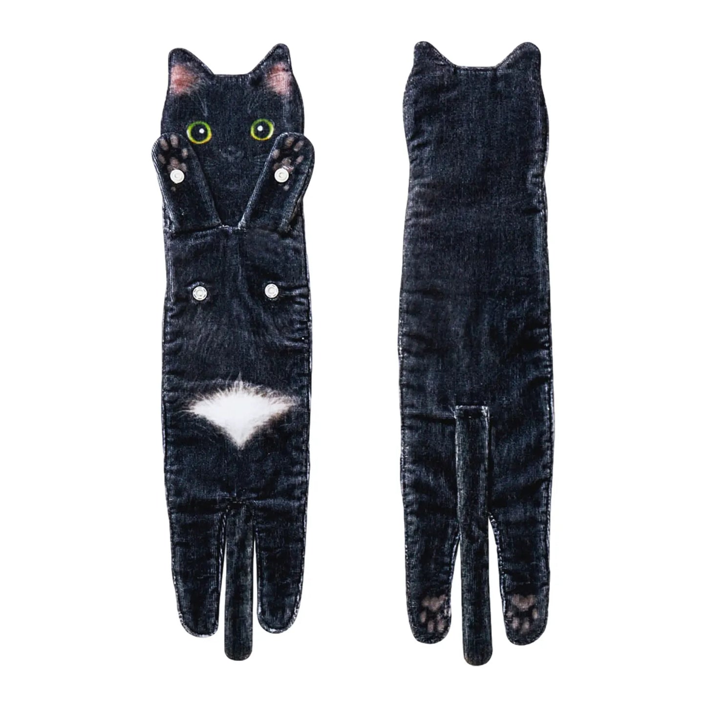Cute Cat Hand Towel 🐾 Soft & Absorbent for Kitchen or Bath 🛁