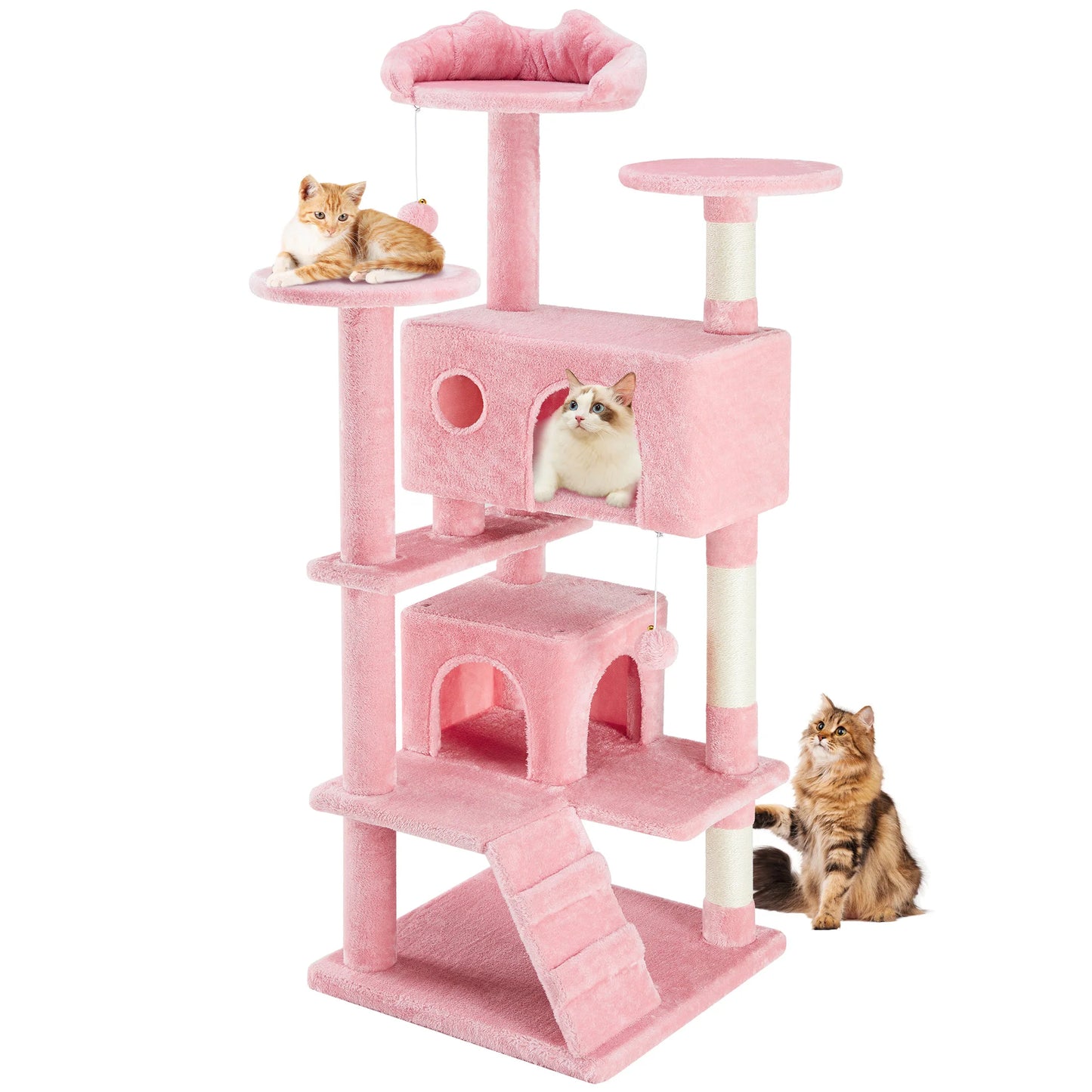 🐱 JHK 54in Multi-Level Cat Tree Tower with Condo & Scratching Post 🐾