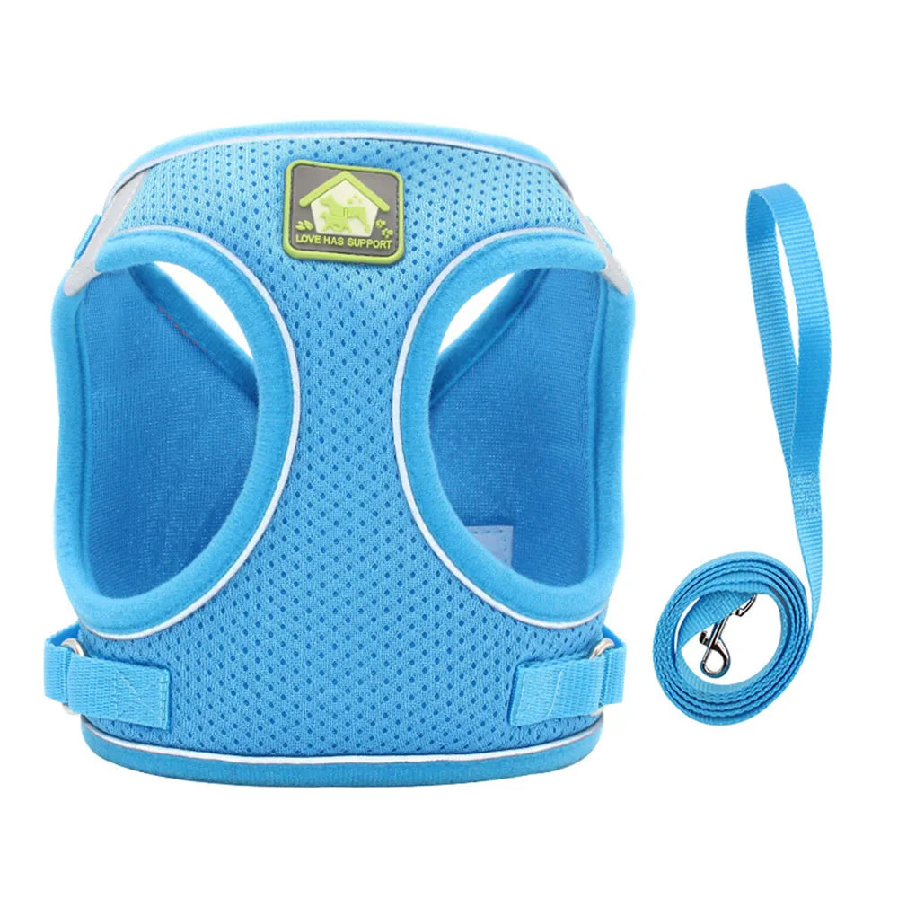 Adjustable Cat Harness & Leash Set – Breathable & Reflective