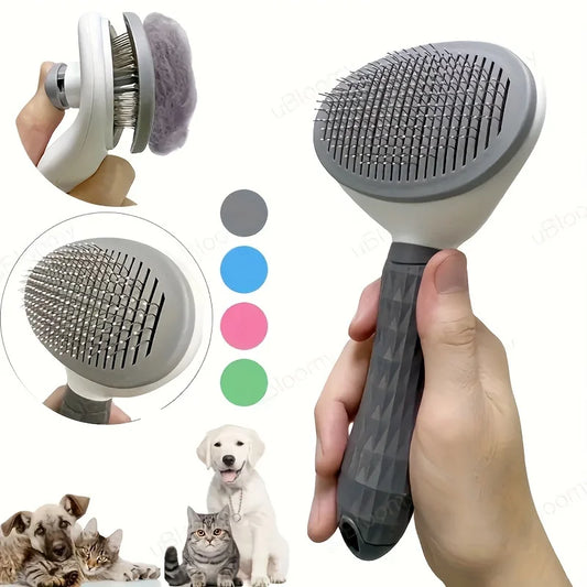 🐾 One-Click Pet Hair Removal Brush | Effortless Grooming for Dogs & Cats 🐾