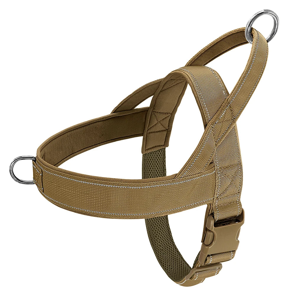 🐕 No-Pull Dog Harness 🦴 Reflective & Adjustable for Large Breeds