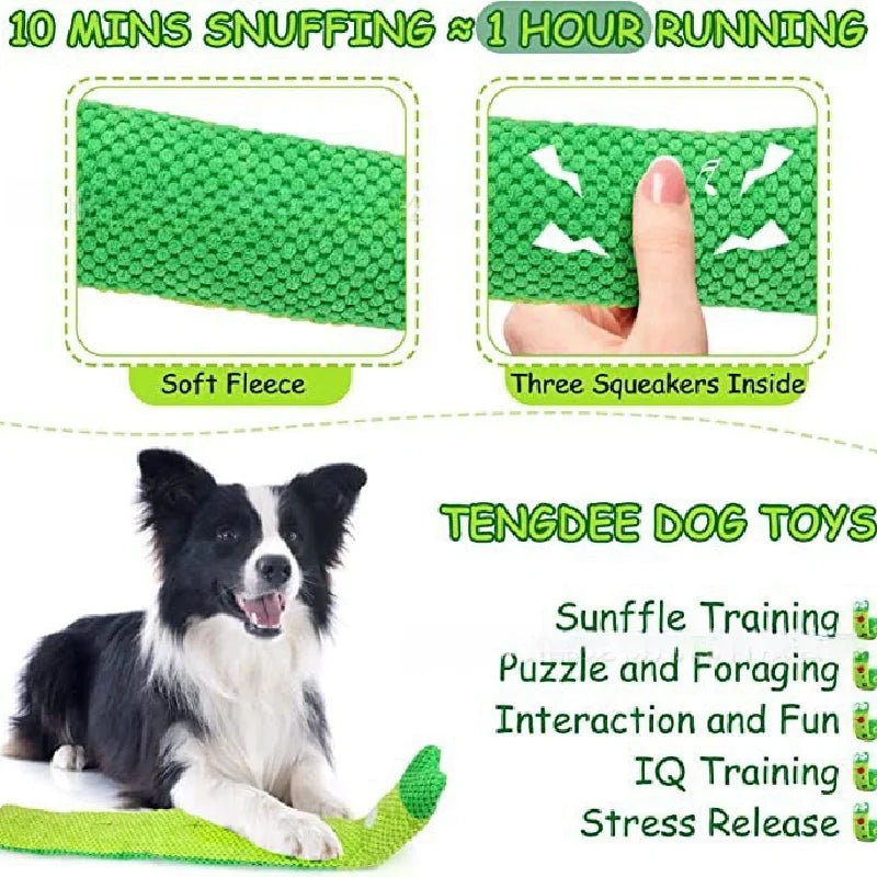 Interactive Dog Puzzle Toy 🐌 Snail Squeak & Treat Hider – Mental Play for Puppies & Small Dogs