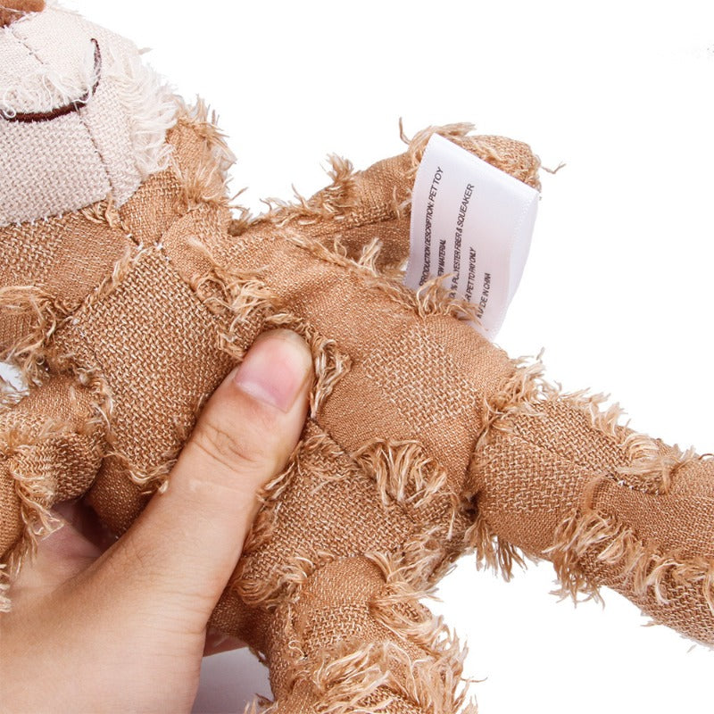 🧸 Squeaky Teddy Bear Dog Toy – Soft, Durable & Fun 🐕