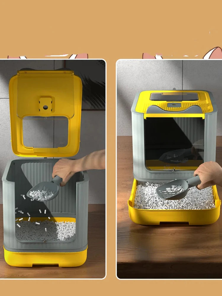 🐱 UV Cat Litter Box – Enclosed, Deodorising & Modern ✨