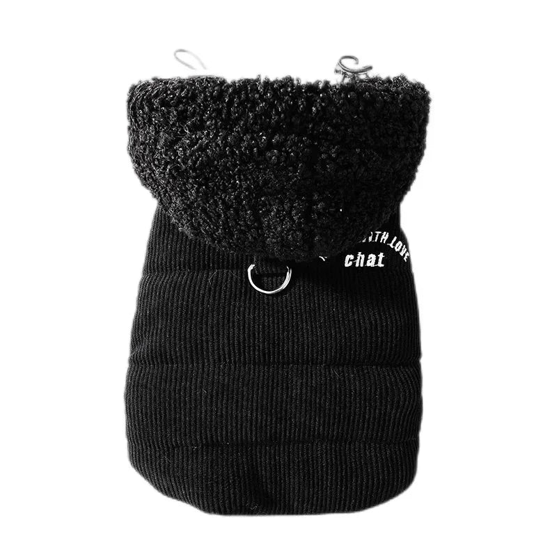 🧥 Quilted Dog Hoodie 🐾 | Warm Vest for Small Pets ❄️