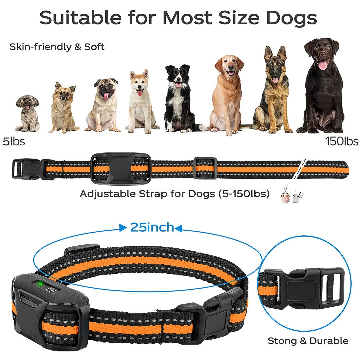 Remote Dog Training Collar with Shock & Vibration