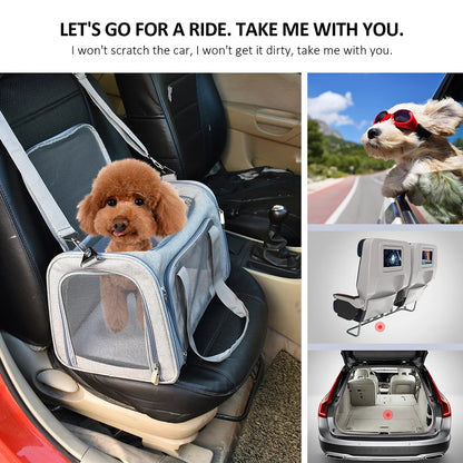 ✈️ Soft-Sided Dog Carrier Bag | Airline-Approved Travel for Small Pets 🐾