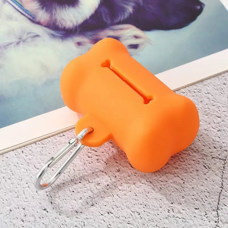 Dog Waste Bag Dispenser – Bone Shaped Portable Holder – PVC