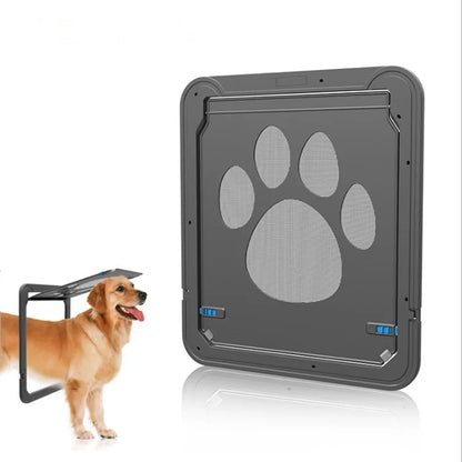 🐾 Small Pet Screen Door with Paw Design ✨ Easy Install & Bite-Resistant