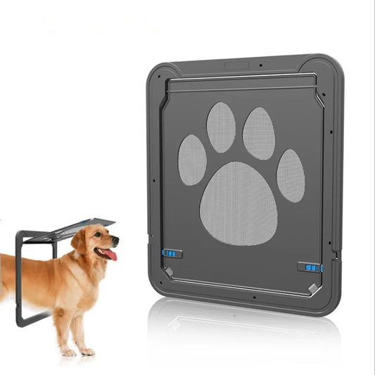 🐾 Small Pet Screen Door with Paw Design ✨ Easy Install & Bite-Resistant