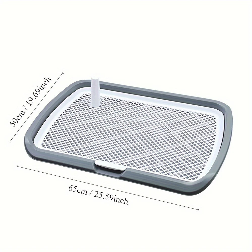 🐾 Reusable Dog Potty Toilet Tray with Mesh Net | Indoor Training Pad Holder 🐾