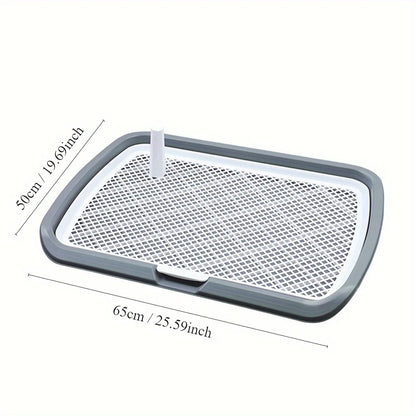 🐾 Reusable Dog Potty Toilet Tray with Mesh Net | Indoor Training Pad Holder 🐾