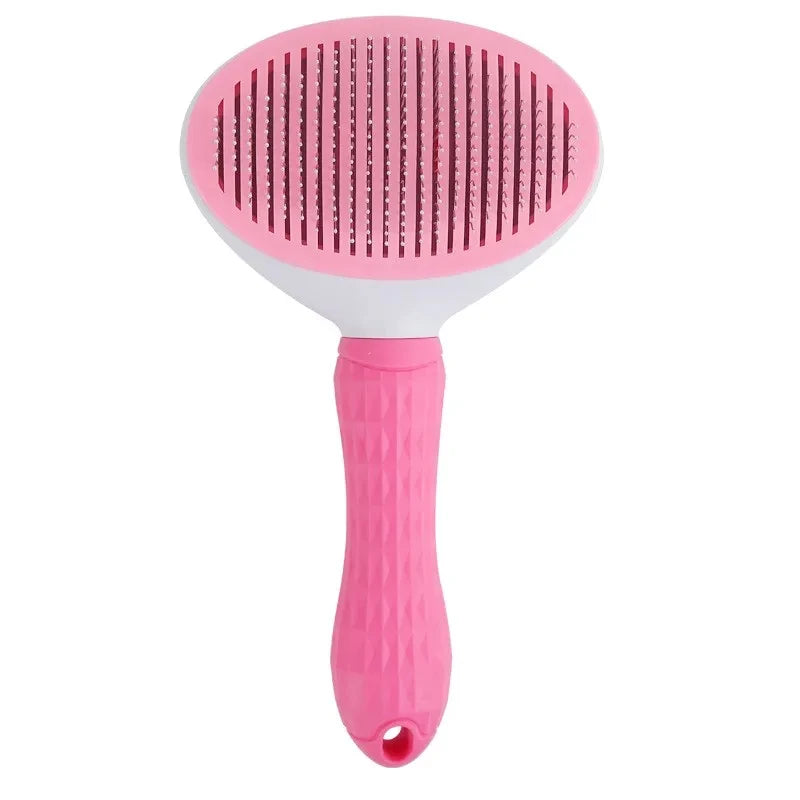 Pet Grooming Brush ✨ Self-Cleaning Comb for Dogs & Cats
