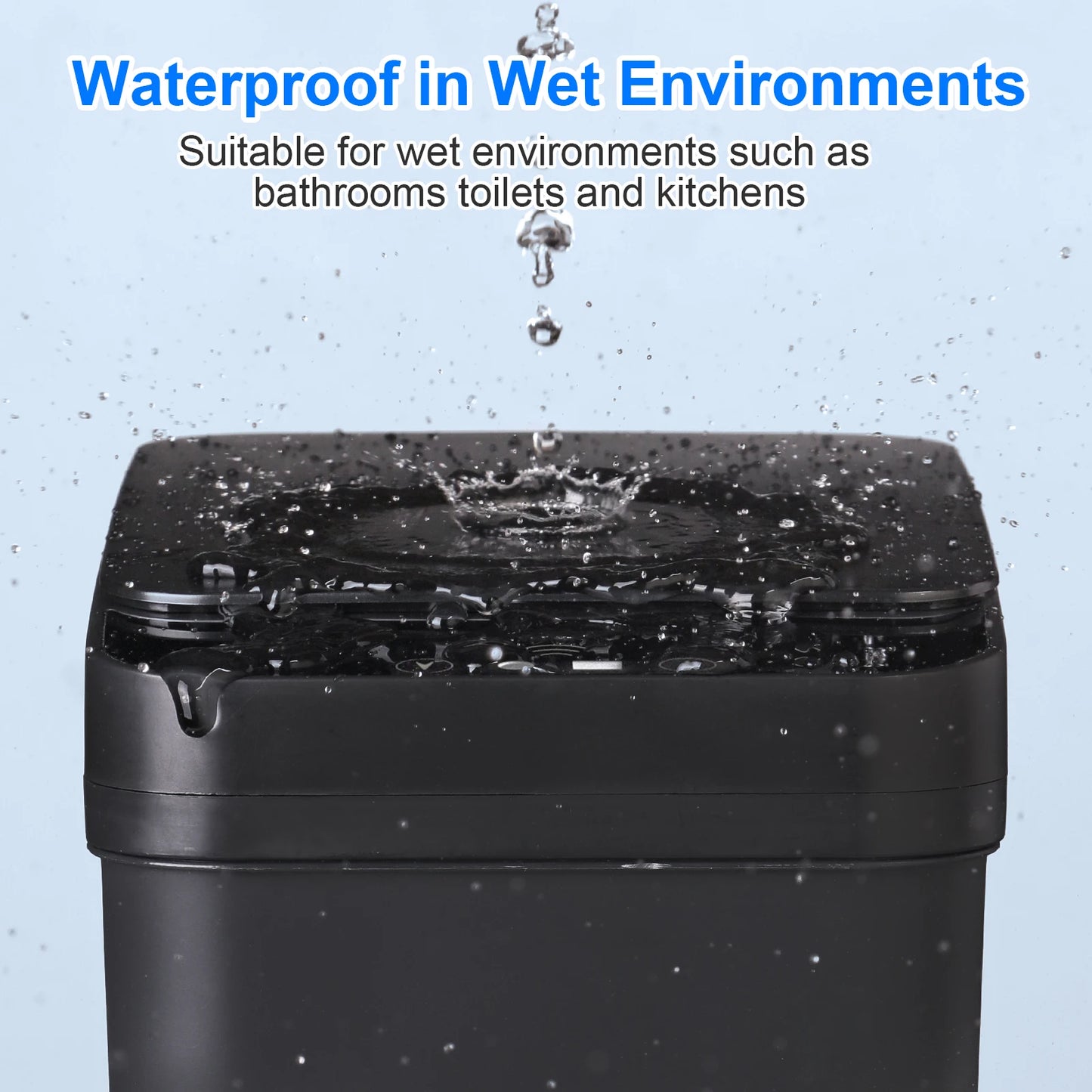 🗑️ Touchless Sensor Trash Can 12L x2 – Slim Motion Lid 🧼