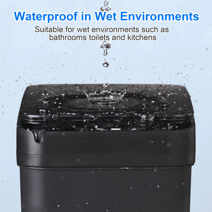 🗑️ Touchless Sensor Trash Can 12L x2 – Slim Motion Lid 🧼
