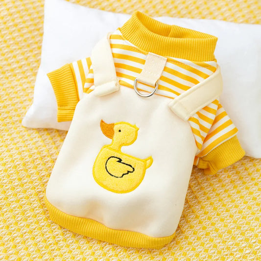 🐕 Cute Duck Hoodie for Small Dogs & Cats – Soft, Stylish & Comfy!