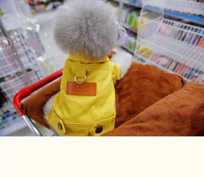 🧥 Dog Denim Jacket 🌼 Spring Vest with Leash Ring for Small Pets