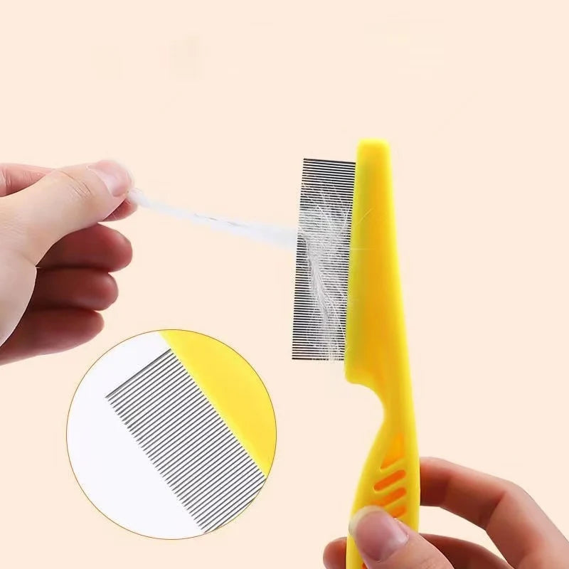 🐾 Pet Hair Shedding Comb – Stainless Steel Grooming Tool for Dogs & Cats 🐱