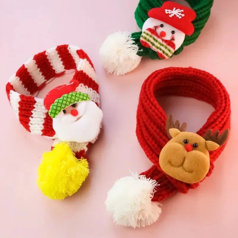 Christmas Pet Scarf 🎅 Holiday Neck Wrap for Cats & Dogs ❄️🎁